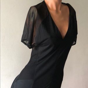 Designer Helmut Lang Black Dress
